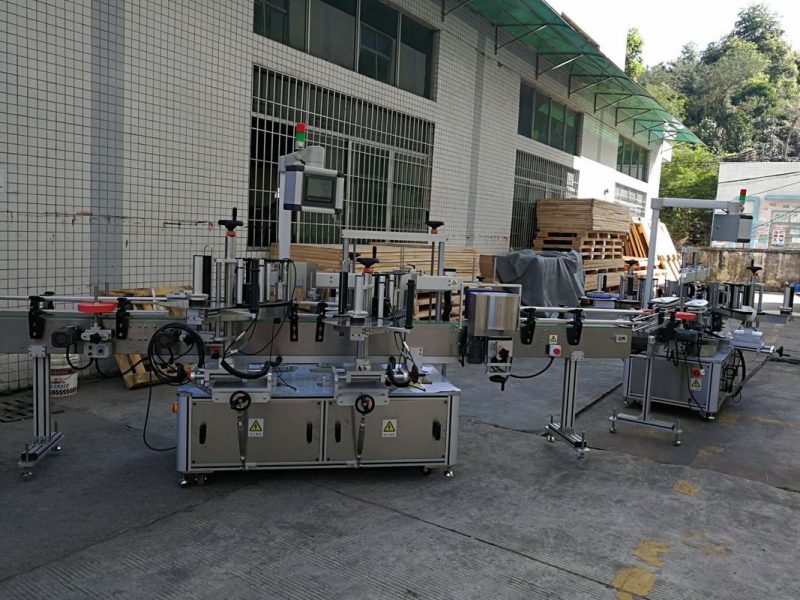 中国平/方瓶不干胶贴标机全自动5000-8000B / H容量供应商